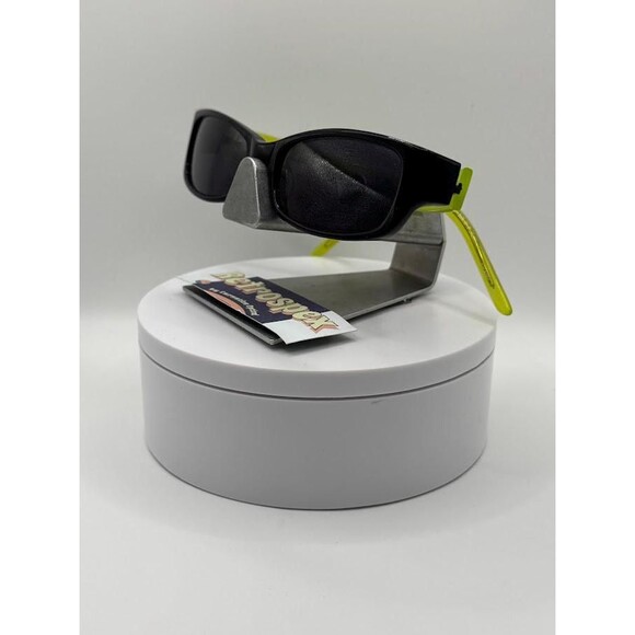 Vintage Y2K Eyeglasses NOS | Narrow Rectangle Style | Grey Sun Lens | Black/Neon - Picture 5 of 10